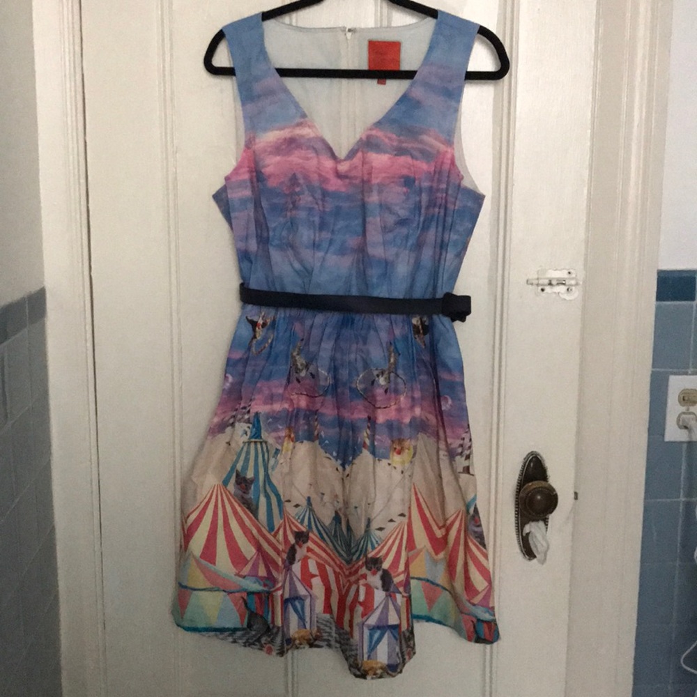 ModCloth Circus Cat Dress size 1X